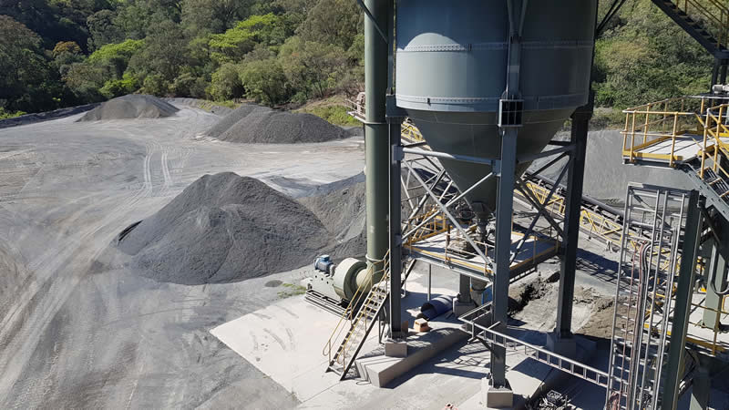 Premium Sand stockpile from V7 Crusher plant